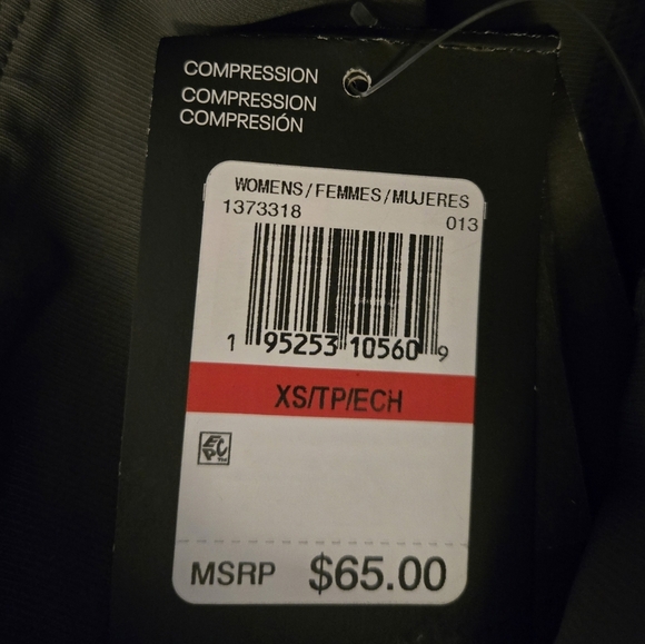 Under Armour Compression Shorts XS Olive Green - Picture 4 of 4